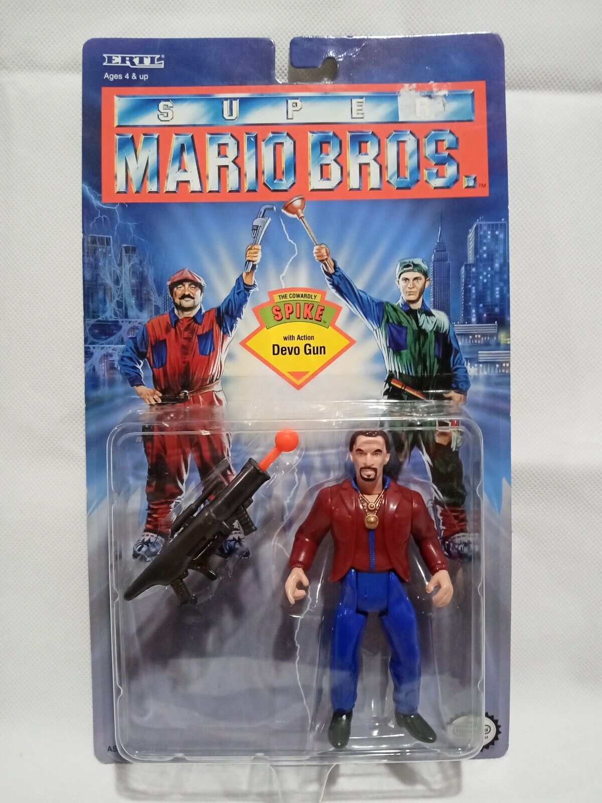 Vintage 1993 Super Mario Brothers Movie Spike Action Figure Sealed New MOC