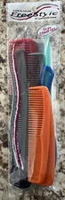 10 Piece Assorted Comb Lot Free Style American Comb Multicolor Styles USA NIP