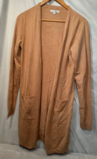 Jachs Girlfriend 2 PC Tan Small Knitwear Set Cardigan & Sleeveless Vest Top