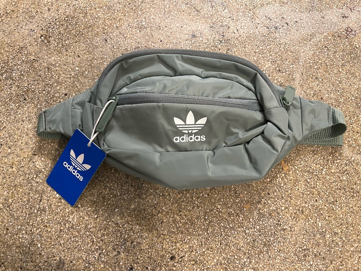 Adidas Originals National Waist Pack New Silver Green/White