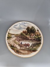 Britannia Designs Plate 9.75" Farming Rural Scene J C  van Hennik, Vintage