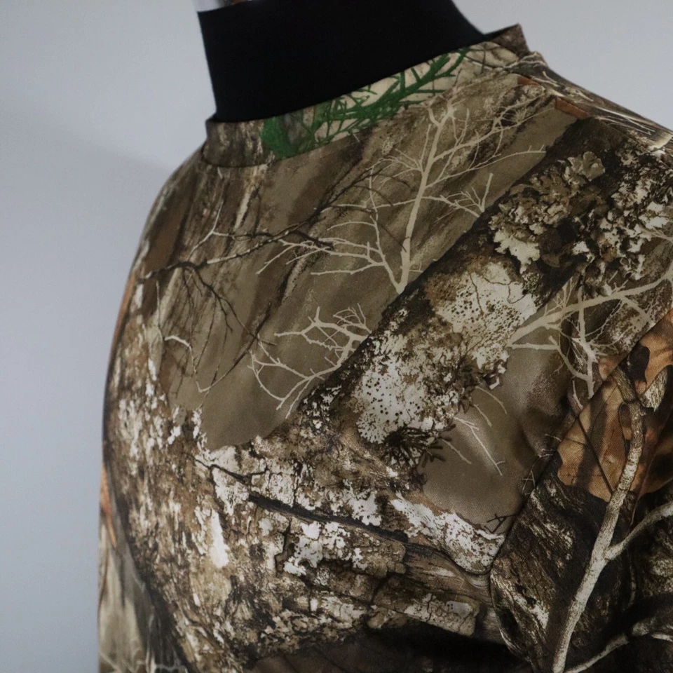 Realtree Shirt Mens Medium Staghorn Creek Outdoor Hunting Camo Short Sleeve - Image 2 of 4