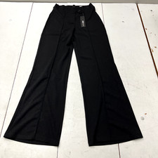 Fashion Nova Black Petite Call It Even Wide Leg Dress Pants Women's Size M NEW