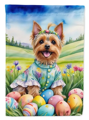 Silky Terrier Easter Egg Hunt Flag Garden Size DAC5187GF