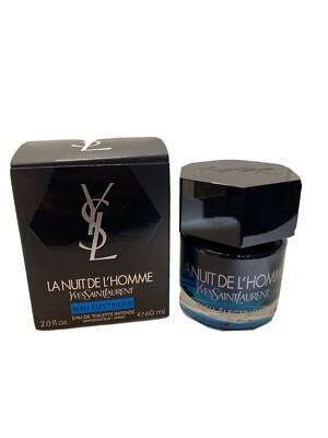 Yves Saint Laurent YSL La Nuit De L Homme Bleu Electrique  2 FL OZ Edt Intense
