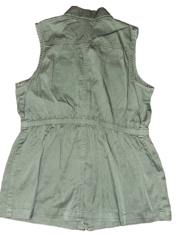 Nuevo con etiquetas Chaleco Militar de Carga Crazy 8 Eight Niñas Talla 10-12 L Grande Verde Ejército $35 Foto 2 de 4