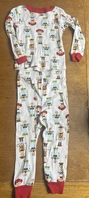 EUC Disney Toy Story Buzz Woody Jessie Nutcracker Christmas Kids Pajama Set 3T
