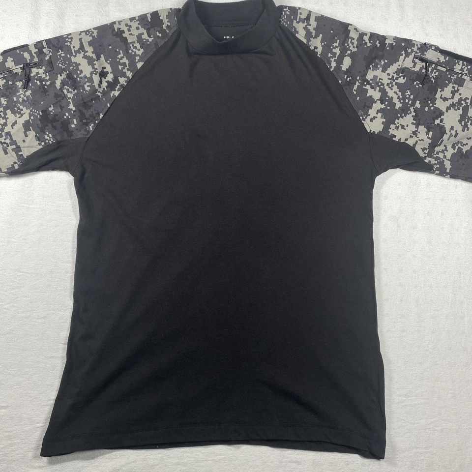 Camisa de Combate Rothco Ejército Para Hombres Mediana Negra Urbana Digital Camuflada Táctica Militar Foto 2 de 4