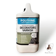 Polyvine Decorators Varnish - Dead Flat & Satin Finish - All Sizes
