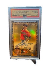 Grayson Rodriguez 2023 Topps Gilded Gold Etch Refractor Blue Auto /50 PSA 9 MINT