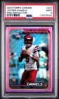 2024 Topps Chrome - Rookies Jayden Daniels #201 Pink Refractor (RC)
