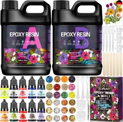 ZLPBAO Epoxidharz Set Anfänger 582ml epoxidharz glasklar gießharz - 1: 1 V