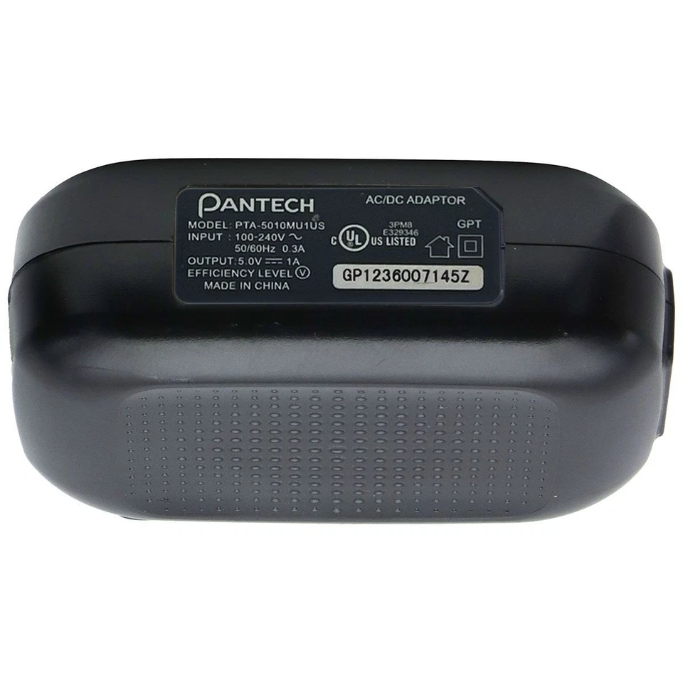 Adaptador USB cargador de pared OEM Pantech (CNRUSB) 5V/1A - negro Foto 3 de 3