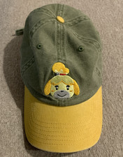 Animal Crossing Isabelle Green Strapback Hat Cap Nintendo Adjustable