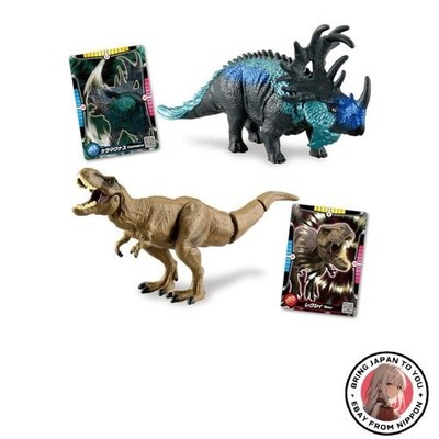 Takara Tomy Ania Jurassic World Alive Keramagnus VS Rexi Set Tier Dinosaurier...