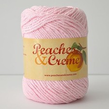 Peaches  Creme Pastel Pink Cotton Yarn - 2.5 oz. Color 11421 
