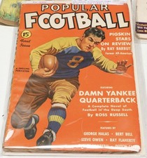 SUPER RARE First Issue • 1941 Popular Football #1 Pulp Magazine VG Historic Gem