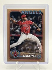 2024 Topps Series 2 Kelvin Caceres #680 Gold /2024 Angels