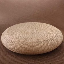 Traditional Meditation Cushion Breathable Yoga Mat Woven Straw Floor Cushion