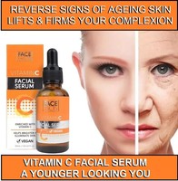 2 x  Anti Ageing Wrinkle Face Lift Skin Serum Brightening Facial Vitamin C