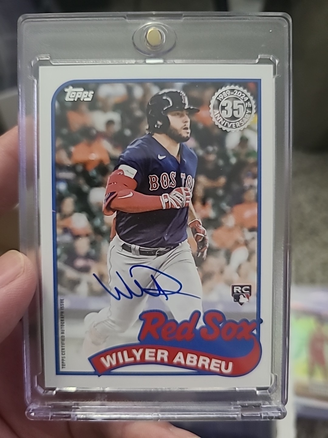 2024 Topps Update Series - 1989 Topps Autographs Wilyer Abreu #89BA-WC (AU, RC)