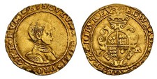 England Edward VI (1549) ND-(arrow) Half-Sovereign NGC VF35 S-2435.