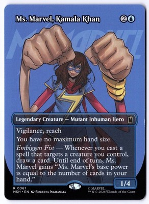 Ms. Marvel, Kamala Khan (Borderless) MSH 361 Magic: The Gathering R NM