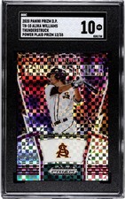 2020 Panini Prizm Draft Alika Williams Thunderstruck SGC 10 Power Plaid /35