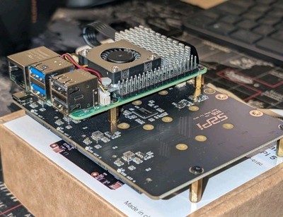 Raspberry Pi 5 8GB + Quad NVME Board (4 x M.2) + Netzteil + Lüfter | DIY NAS