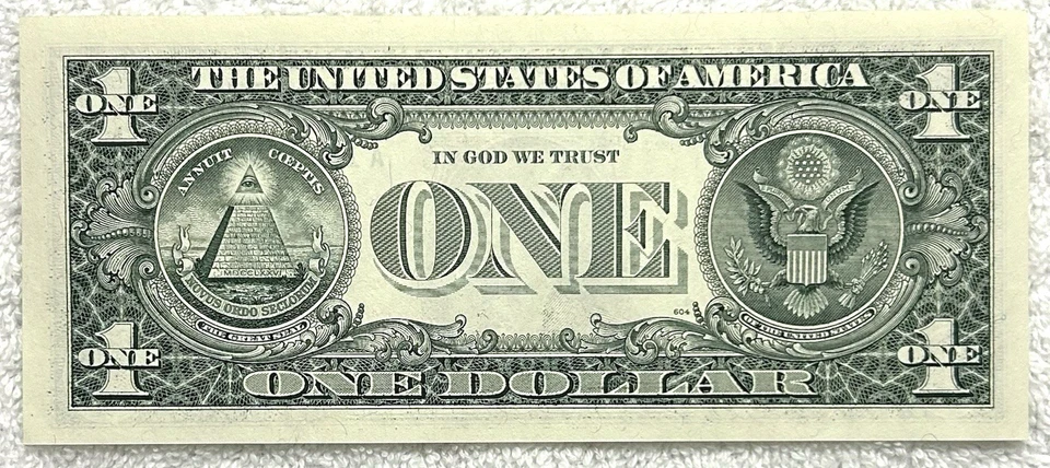 13344911* - Fancy Star Note Serial - GEM 1995 $1 Federal Reserve Note - Image 3 of 3