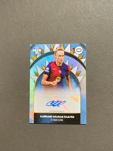 2024 Topps Deco Caroline Graham Hansen Blue Auto /49