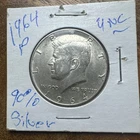 1964-P Kennedy Half Dollar 90% Silver Uncirculated Raw Coin | US JFK Half Dollar