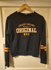 Cropped Black Sweatshirt - Absent Dreams Original NYC - Size XS