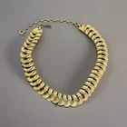 Silver Tone Necklace Choker Collar Vintage VTG Star Signed Costume Jewelry Slvr