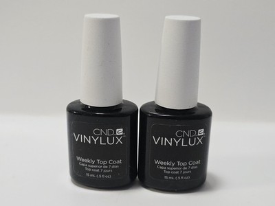 VINYLUX Weekly Top Coat 15mL/.5oz- Long Lasting, Fast Drying- CND. QTY:2