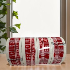 4 Rolls 2"x100 Yards Fragile Handle with Care Packing Shipping Box Sealing Tape
