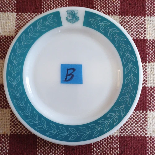 Vintage Turquoise STRATEGIC AIR COMMAND Corning Pyrex Glass Plate B1