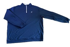 Peter Millar Crown Sport Perth Quarter-Zip Pullover XXL Blue