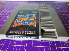 Ghosts 'n Goblins 5 screw NES ntsc USA Nintendo Cartridge + Dust Sleeve