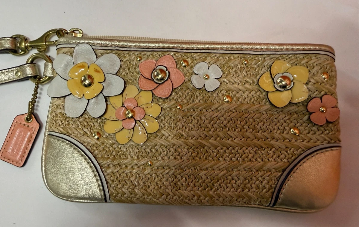 Coach Floral Bags & for Straw Exterior Women for sale | eBay