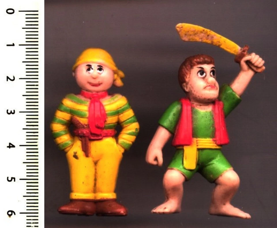 2 Figurines PIRATES (Soma 1991) - 50 mm & 60 mm - Photo 1/1
