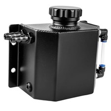 Coolant Overflow Tank, Aluminum Coolant Reservoir Tank, 1L Universal Reservoir