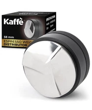 Kaffe 58mm Coffee Distributor Tool w/Adjustable Depths - Stainless Steel