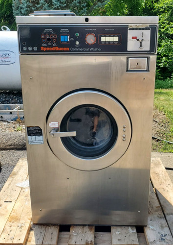 Speed Queen SC25MD Coin Op 25Lb Front Load Commercial Washer 208-240VAC 15A 3PH