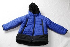 London Fog Boys Fleece Lined Hooded Puffer Coat MS7 Blue Size; See Description