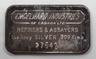 Engelhard of Canada 1 Troy Ounce .999 Silver Bar w/Toning SB37