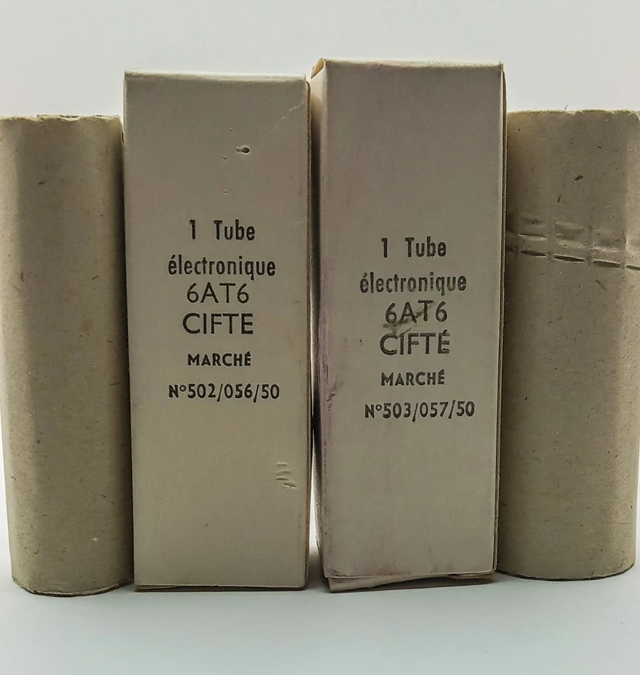 NOS/全新带盒 一对 CIFTE/MAZDA/法国/6AT6/HICKOCK 测试/*5 对可用* — 第 3/3 张图片