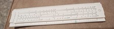 Slide Rule With Instructions