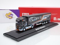 Herpa 122283 # Scania Cr 20 Hd Schubboden-Sattelzug \ Gulf / Repinski \" 1:87 Neu"