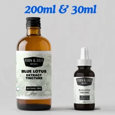 Blue Lotus Tincture - 30x Extract, Premium Botanical Wellness Nymphaea Caerulea